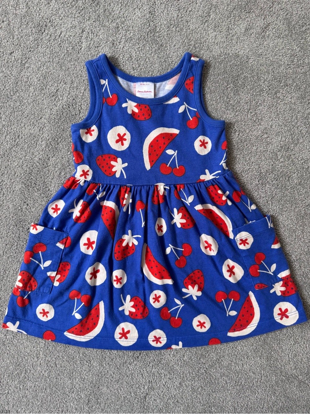 Hanna Andersson Fruit Sleeveless Dress, Size 3T